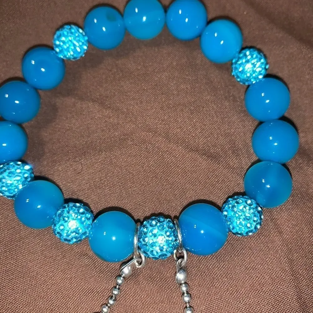 Turquoise Medium Beaded Bracelet